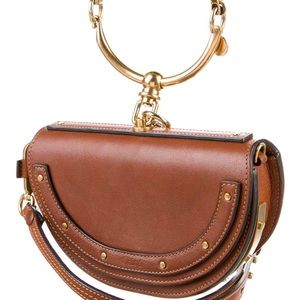 Chloe Leather Nile Minaudière Bracelet Bag